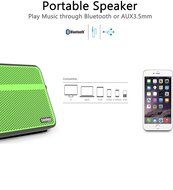 Bluetooth Speakers, Trendwoo 10W Powerful Portable Wireless Stereo Speaker Waterproof with Carrying Handle ( Dual... N18