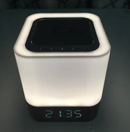 GoldMice 4 in 1 Portable Wireless Bluetooth 4.0 Speaker with Dimmable Touch Sensor LED Lamp light, Alarm Clock... N8