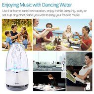 Svance Dancing Water Speaker Portable Wireless Bluetooth Speaker Powerful Stereo Sound and LED Light Show Music... N13