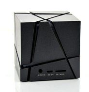 Lanzhd Wireless Bluetooth Speaker - Chekue Cube Design Portable Mini Speaker with Light and Microphone for All... N2