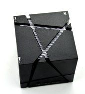 Lanzhd Wireless Bluetooth Speaker - Chekue Cube Design Portable Mini Speaker with Light and Microphone for All... N4