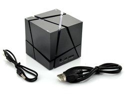 Lanzhd Wireless Bluetooth Speaker - Chekue Cube Design Portable Mini Speaker with Light and Microphone for All... N5