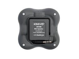 Kinivo ZX100 Mini Portable Speaker with Rechargeable Battery and Enhanced Bass Resonator (Black) N41