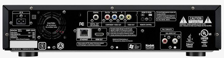 Denon DBP1610 Blu-ray/DVD/CD Player (Black) N2