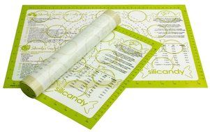CLEARANCE NonStick Silicone Baking Mats - 2 pc Set - Silicandy Rectangular Mats with Fiberglass are Great for... N8