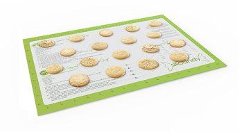 CLEARANCE NonStick Silicone Baking Mats - 2 pc Set - Silicandy Rectangular Mats with Fiberglass are Great for... N9