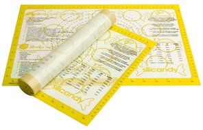 CLEARANCE NonStick Silicone Baking Mats - 2 pc Set - Silicandy Rectangular Mats with Fiberglass are Great for... N14