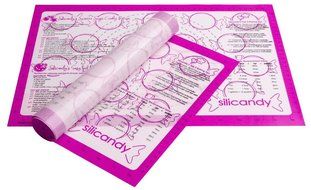 CLEARANCE NonStick Silicone Baking Mats - 2 pc Set - Silicandy Rectangular Mats with Fiberglass are Great for... N20