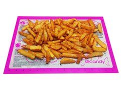 CLEARANCE NonStick Silicone Baking Mats - 2 pc Set - Silicandy Rectangular Mats with Fiberglass are Great for... N22
