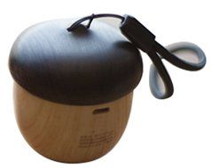 Mini Portable Wood Wireless Bluetooth Speaker Nut Shape with Hanging Cord N2