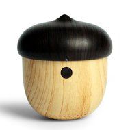 Mini Portable Wood Wireless Bluetooth Speaker Nut Shape with Hanging Cord N3