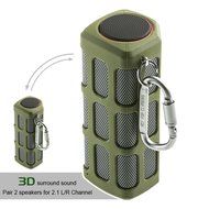 Hapyia Portable Wireless Bluetooth Speaker, Pair 2 speakers for 3D Stereo Surround Sound [New Release] - One Speaker...