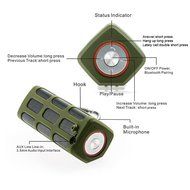 Hapyia Portable Wireless Bluetooth Speaker, Pair 2 speakers for 3D Stereo Surround Sound [New Release] - One Speaker... N5