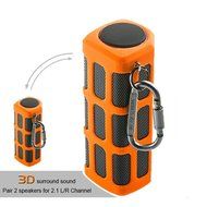 Hapyia Portable Wireless Bluetooth Speaker, Pair 2 speakers for 3D Stereo Surround Sound [New Release] - One Speaker... N20