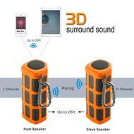Hapyia Portable Wireless Bluetooth Speaker, Pair 2 speakers for 3D Stereo Surround Sound [New Release] - One Speaker... N21