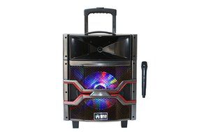 EMB PKL101PRO 1000W 10&quot; Woofer w/ Colorful LED Lights - 7 Hours Battery - Rechargeable Trolley Portable Speaker...