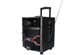EMB PKL101PRO 1000W 10&quot; Woofer w/ Colorful LED Lights - 7 Hours Battery - Rechargeable Trolley Portable Speaker... N4