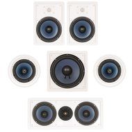 Blue Octave In Wall and In Ceiling 5.1 Home Theater 8" Speaker Set New 1770 Watts LHT825