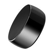 Smileto Mini Round Portable Wireless Bluetooth Music speaker for Outdoor Sport with Metal Bass Hatch, Clear Amazing...