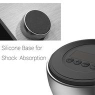Smileto Mini Round Portable Wireless Bluetooth Music speaker for Outdoor Sport with Metal Bass Hatch, Clear Amazing... N5