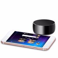 Smileto Mini Round Portable Wireless Bluetooth Music speaker for Outdoor Sport with Metal Bass Hatch, Clear Amazing... N6
