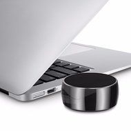 Smileto Mini Round Portable Wireless Bluetooth Music speaker for Outdoor Sport with Metal Bass Hatch, Clear Amazing... N7