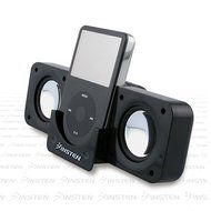 Black Mini iPod Speakers for iPod Nano 3rd Generation, iPod Touch, iPod Classic, iPod Video, iPod Nano, iPod Photo...