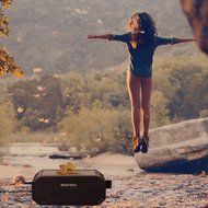 Portable Bluetooth Speaker 4.0 with 12-hour Playtime, 33 ft Bluetooth Range, Built-in Mic, Dual-Driver, Water-proof... N6