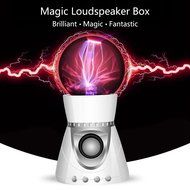 Blutooth Wiress Magic Mini Plasma Ball Light Flash Music Speaker Portable TFCard Play AUX-in Loudspeaker Sound...