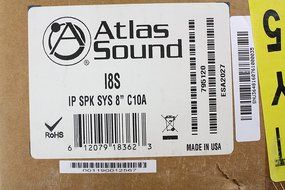Atlas Sound I8S Ip Speaker System Loudspeaker Baffle Pbc Amp (Enclosure Sold Separately) N4