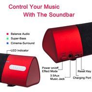 Ausid Bluetooth Speaker Portable Wireless Speakers HiFi Subwoofer Sound Bar 10W 3D Home Theater Surround Stereo... N24