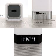 collee Wireless Bluetooth Speaker With Touch LED Lamp (Dimmable 3 Brightness) HIFI All-in-1 Portable TF Card ,... N5