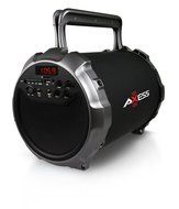 Axess SPBT1034-RD Portable Bluetooth Indoor/Outdoor 2.1 Hi-Fi Loud Speaker/Sing Along with Wired Mic., SD,USB,... N12