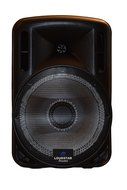 Portable Speaker 12" 1300W PA System, 2 Wireless Microphones, Bluetooth, Rechargeable, LED N3