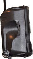 Portable Speaker 12" 1300W PA System, 2 Wireless Microphones, Bluetooth, Rechargeable, LED N6