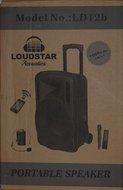 Portable Speaker 12" 1300W PA System, 2 Wireless Microphones, Bluetooth, Rechargeable, LED N7