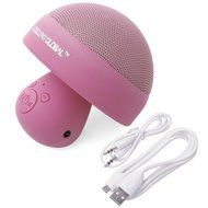 Xcellent Global Pink Bluetooth Speaker Wireless Mushroom with Built-in Mic + LED Romantic Night Light Hands Free... N4