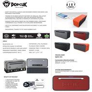 PopClik Speaker Airypower Bluetooth 4.0 Massive Bass Built-in Battery Charger 100 Foot Range 10 Hour of Continous... N7