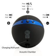 GOgroove Portable Bluetooth Speaker with 5W Driver and 32 Hour Rechargeable Battery - Works With Apple iPhone...