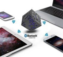 Dlisten Portable Bluetooth Speaker,Allspark Cube Wireless Stereo Led Light Speaker,Support TF Card FM Radio,For... N4