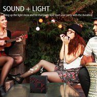 Dlisten Portable Bluetooth Speaker,Allspark Cube Wireless Stereo Led Light Speaker,Support TF Card FM Radio,For... N6