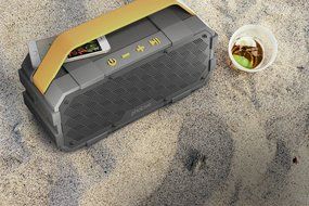 Photive M90 Portable Waterproof Bluetooth Speaker with Built In Subwoofer. 20 Watts Of Power- IPX5 Water Resistant... N4