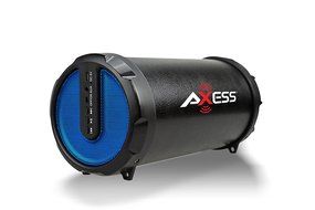 AXESS SPBT1029-BK Indoor/Outdoor Hi-Fi Bluetooth 2.1 Speaker with 3&quot; Subwoofer &amp; 2&quot; Horn, Black N4