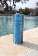 Miccus eXtreme SPX7: Waterproof, Floating, Bluetooth Wireless Stereo Speaker System (Blue/Gray) N5