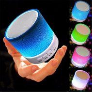 bravolotus Portable LED Light Stereo Wireless Bluetooth Loud Speaker with USB FM SD/TF Functions N5