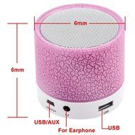 bravolotus Portable LED Light Stereo Wireless Bluetooth Loud Speaker with USB FM SD/TF Functions N6