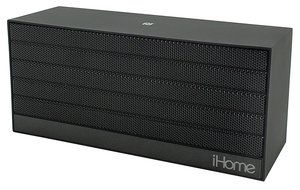 iHome iBN27BX NFC Bluetooth Rechargeable Stereo Mini Speaker in Rubberized Finish, Black