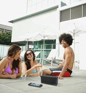 iHome iBN27BX NFC Bluetooth Rechargeable Stereo Mini Speaker in Rubberized Finish, Black N3