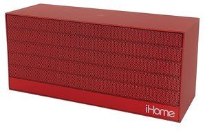 iHome iBN27BX NFC Bluetooth Rechargeable Stereo Mini Speaker in Rubberized Finish, Black N4