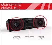 Eachine BAR Portable Bluetooth Wireless Speaker 15 Hours Play, Built in 2200mAh Battery Alarm Clock FM Radio Microphone... N15